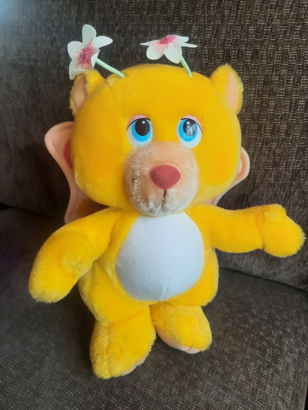 Vintage 80s Wuzzles Butter Bear Plush